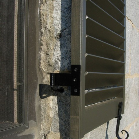 Detail of restored shutters